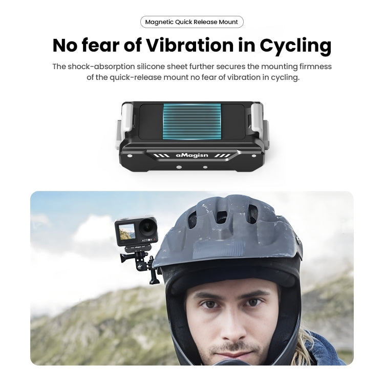 For DJI Osmo 360 / Action 5 Pro / Action 4 / Action 3 aMagisn Magnetic Fast Disassembly Motion Camera Accessories