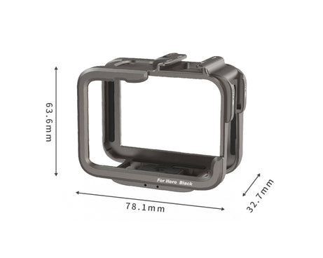 For GoPro HERO11 Black /10 Black /9 Black aMagisn Ultra-Light Metal Rabbit Cage Protection Border