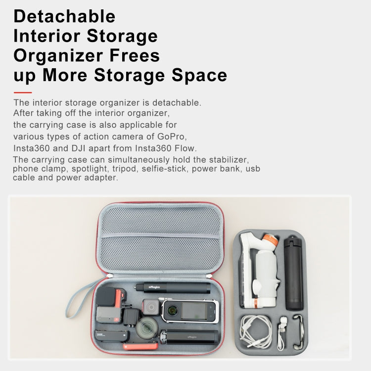 For Insta360 Flow aMagisn Medium Organizer Bag Gimbal Protector, For Insta360 Flow