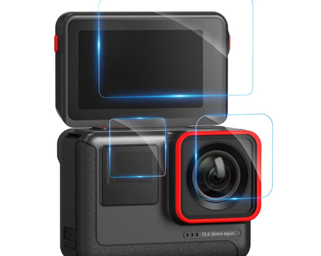 For Insta360 ACE aMagisn Tempered Film Protective Stickers Sports Camera Accessories, 3 In 1, 6 In 1