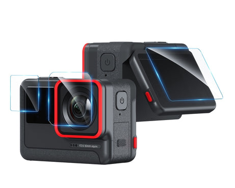 For Insta360 ACE aMagisn Tempered Film Protective Stickers Sports Camera Accessories, 3 In 1, 6 In 1