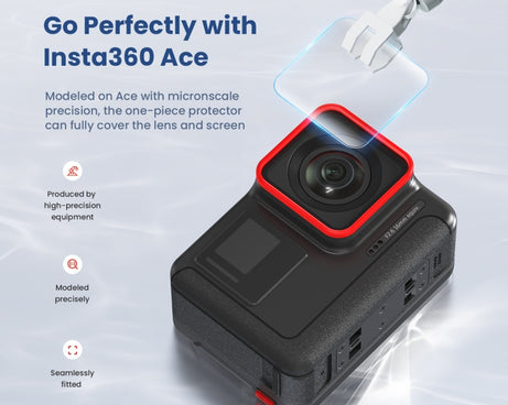 For Insta360 ACE aMagisn Tempered Film Protective Stickers Sports Camera Accessories, 3 In 1, 6 In 1