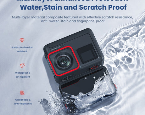 For Insta360 ACE aMagisn Tempered Film Protective Stickers Sports Camera Accessories, 3 In 1, 6 In 1