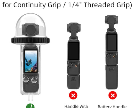 For DJI Osmo Pocket 3 BRDRC 40m Depth Waterproof Case Diving Housing Cover