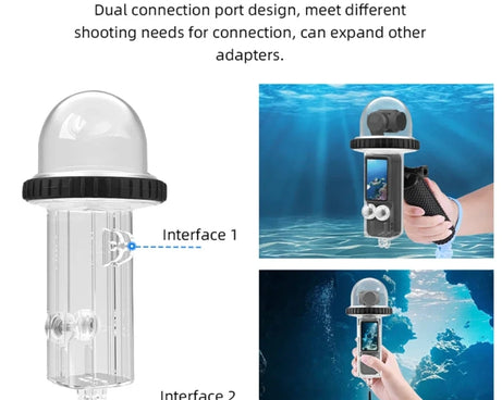 For DJI Osmo Pocket 3 BRDRC 40m Depth Waterproof Case Diving Housing Cover