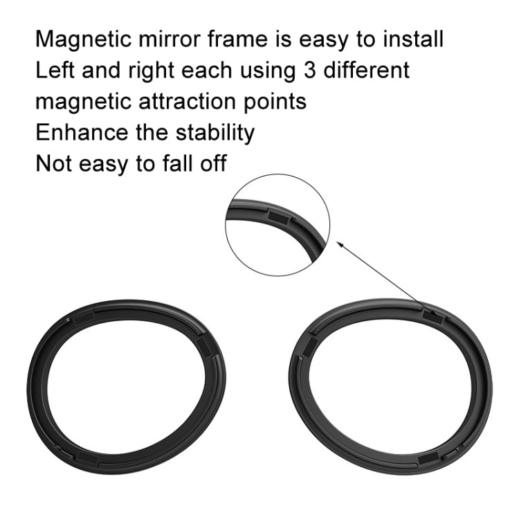 For Apple Vision Pro Magnetic Frame VR Glasses Smart Accessories, Single Frame, 1.56 Refractive Index Frame+200 Degree Lens, 1.61 Refractive Index Frame+300 Degree Lens, 1.67 Refractive Index Frame+400 Degree Lens