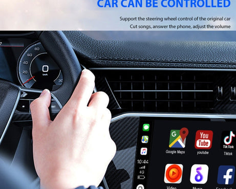 Car Carplay Box Wired to Wireless Bluetooth Adapter, For Android, For IOS, 2 in 1