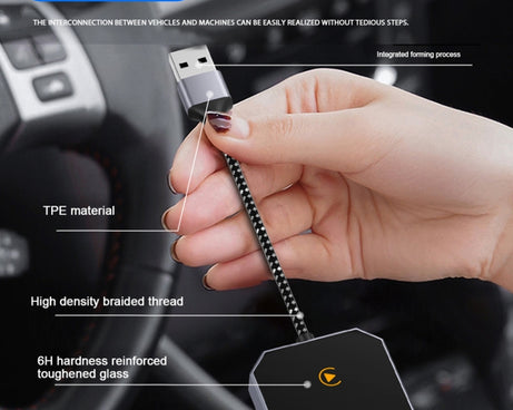 Car Carplay Box Wired to Wireless Bluetooth Adapter, For Android, For IOS, 2 in 1