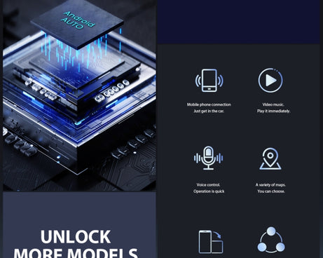 Car Carplay Box Wired to Wireless Bluetooth Adapter, For Android, For IOS, 2 in 1