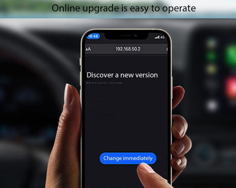Car Carplay Box Wired to Wireless Bluetooth Adapter, For Android, For IOS, 2 in 1