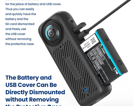 For Insta360 X4 AMagisn Silicone Protective Cover