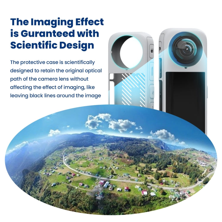 For Insta360 X4 AMagisn Silicone Protective Cover