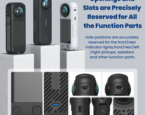 For Insta360 X4 AMagisn Silicone Protective Cover