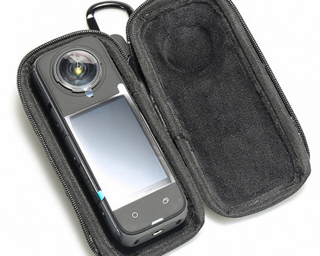 For Insta360 X4 Mini Storage Case PU Bag Sport Camera Protector With Hook