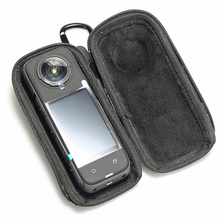 For Insta360 X4 Mini Storage Case PU Bag Sport Camera Protector With Hook