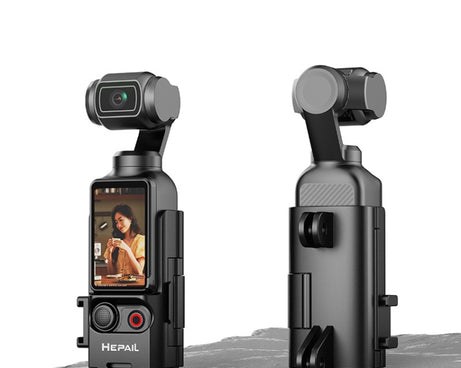 For DJI Osmo Pocket 3 HEPAIL Extended Adapter Protective Bezel Extension Handle Cold Shoe Adapter Bracket
