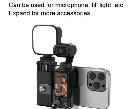 For DJI OSMO Pocket 3 HEPAIL Extended Phone Holder Adapter Protection Bezel