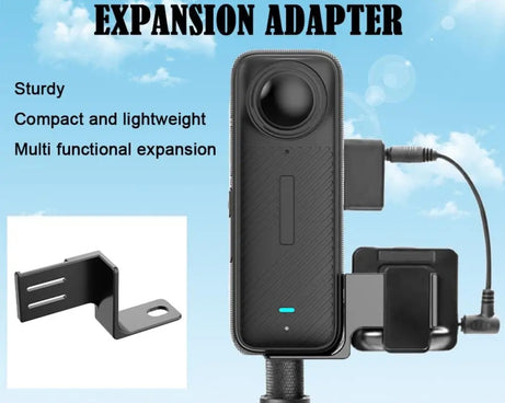 For Insta360 X4  Microphone Extension Adapter Camera Accessories