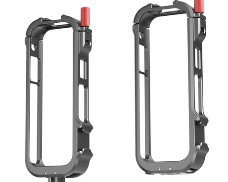 For Insta360 X4 Metal Frame Action Camera Rabbit Cage Expansion Bracket