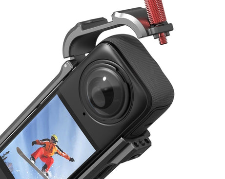 For Insta360 X4 Metal Frame Action Camera Rabbit Cage Expansion Bracket