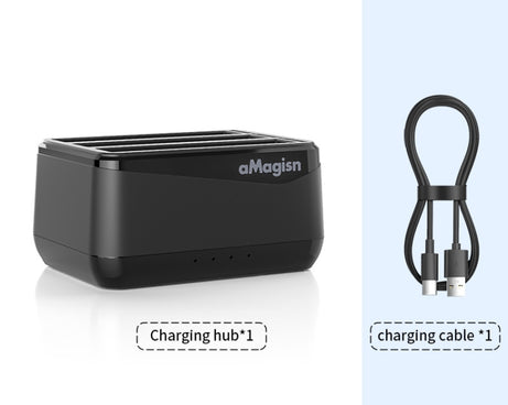 For Insta360 X4 AMagisn Battery Charger Charging Seat Camera Accessories, For Insta360 X4