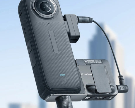 For Insta360 X4 / X3 / One X2 CYNOVA Cold Shoe Expansion RODE Wireless GO Microphone
