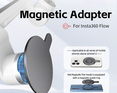 For Insta360 Flow aMagisn Gimbal Magnetic Adapter MagSafe Sports Camera Accessories