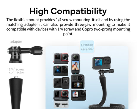 aMagisn AM10 Flexible Stand Octopus Sports Camera Cycling Vlog Accessories