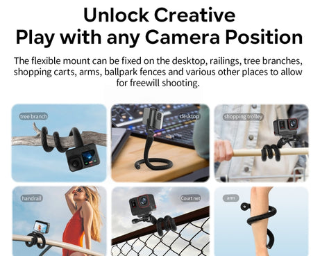 aMagisn AM10 Flexible Stand Octopus Sports Camera Cycling Vlog Accessories