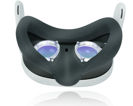 For Meta Quest 3 VR Magnetic Eyeglasses Frame, Spec: L&R Frame Transparent