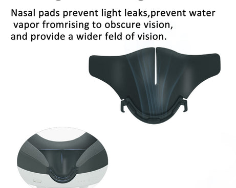 For Meta Quest 3 VR Blackout Nose Pad Mask Face Pad Cover, 4pcs /Set, 2pcs /Set