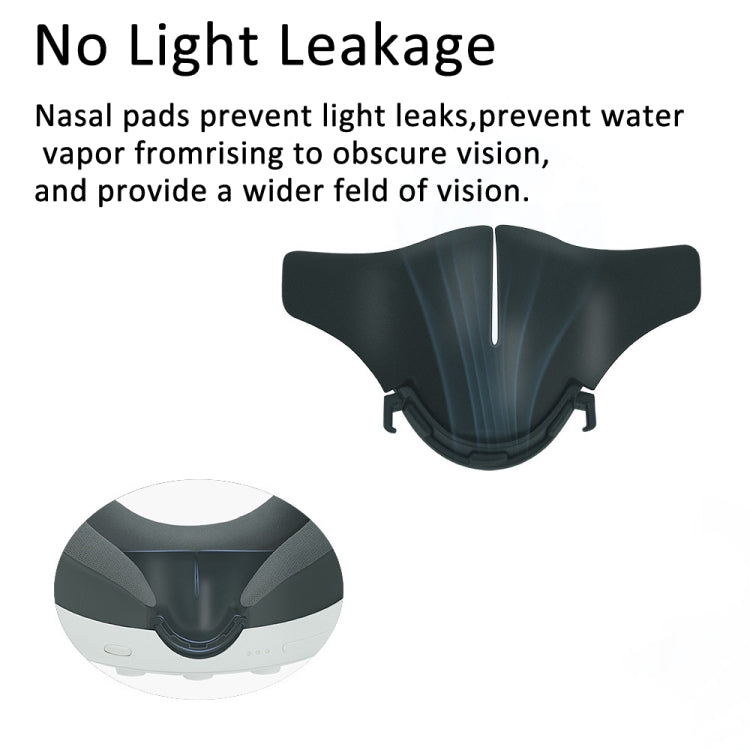 For Meta Quest 3 VR Blackout Nose Pad Mask Face Pad Cover, 4pcs /Set, 2pcs /Set