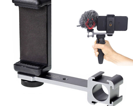 Cimapro CPT-3 Three-headed Hot Boot Bracket Adapter Mount LED Mic On Gimbal, 2