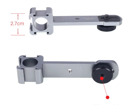 Cimapro CPT-3 Three-headed Hot Boot Bracket Adapter Mount LED Mic On Gimbal, 2