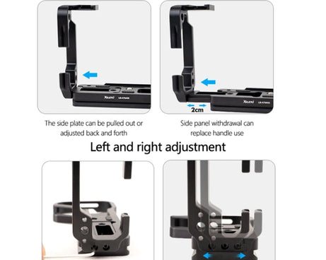 For Sony A7R4 / A7M4 Camera XILETU L-Type Quick Release Plate Shooting Expansion Bracket Cage