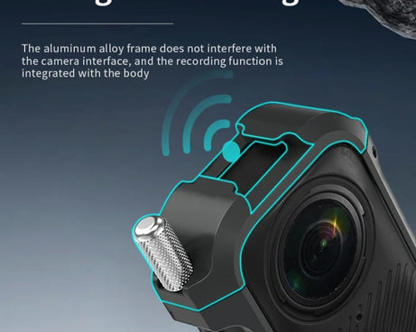 For Insta360 X4 CYNOVA Metal Rabbit Cage + Lens Cover Set Protective Accessories