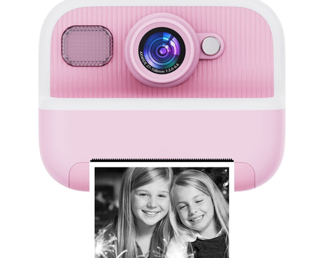 M8 2.4-Inch 1080P HD 2400W Pixel Dual-Camera Children Thermal Printing Camera, Pink, Blue, Purple, Pink+32GB, Blue+32GB, Purple+32GB