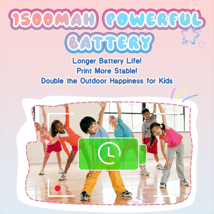 M8 2.4-Inch 1080P HD 2400W Pixel Dual-Camera Children Thermal Printing Camera, Pink, Blue, Purple, Pink+32GB, Blue+32GB, Purple+32GB