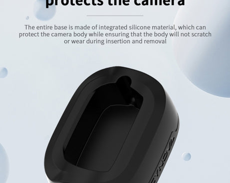 For Insta360 X4 CYNOVA Silicone Base Upright Holder Desktop Support Stand