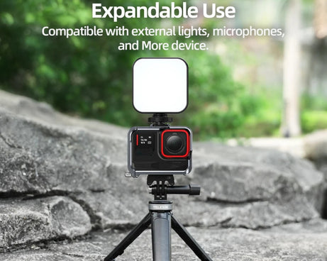 For Insta 360 Ace / Ace Pro TELESIN S6-FMS-02 Vertical Shot Quick Release Metal Rabbit Cage Body Protection Accessories