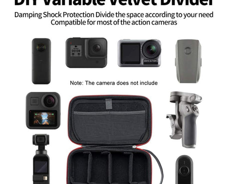 TELESIN GP-PRC-278 Sports Camera Universal Storage Bag, Upgraded Version