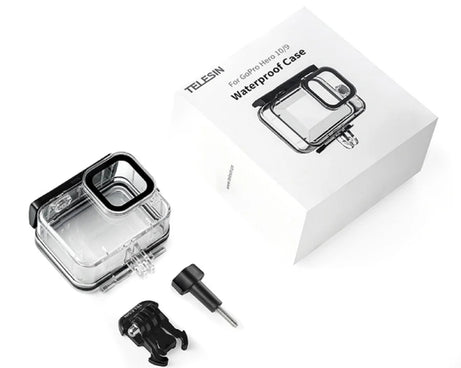 TELESIN GP-WTP-901 45m Diving Shell, For GoPro HERO12 Black / HERO11 Black / HERO10 Black / HERO9 Black, Single Shell, Shell+Filter Set