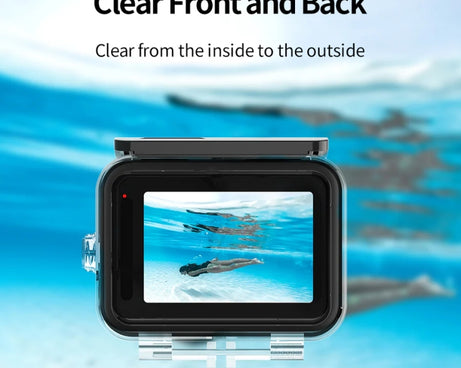 TELESIN GP-WTP-901 45m Diving Shell, For GoPro HERO12 Black / HERO11 Black / HERO10 Black / HERO9 Black, Single Shell, Shell+Filter Set