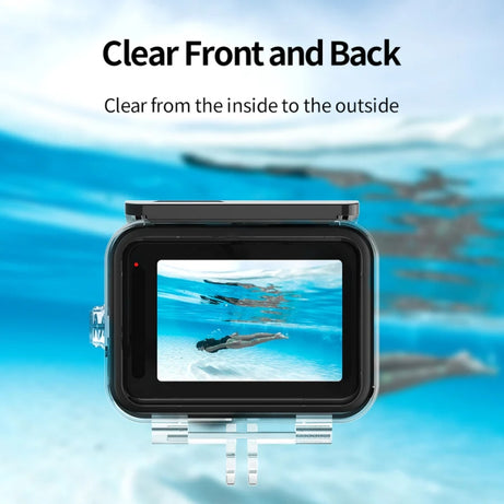 TELESIN GP-WTP-901 45m Diving Shell, For GoPro HERO12 Black / HERO11 Black / HERO10 Black / HERO9 Black, Single Shell, Shell+Filter Set