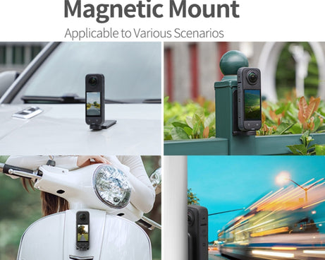 For Insta360 X5 / X4 / X3 Sunnylife X4-ZJ827 Magnetic Stand Base Handheld Handle Desktop Support Accessories