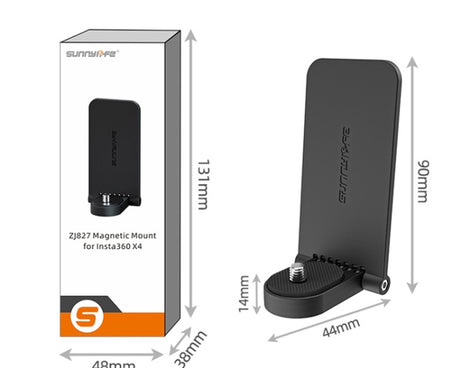 For Insta360 X5 / X4 / X3 Sunnylife X4-ZJ827 Magnetic Stand Base Handheld Handle Desktop Support Accessories