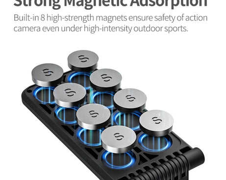 For Insta360 X5 / X4 / X3 Sunnylife X4-ZJ827 Magnetic Stand Base Handheld Handle Desktop Support Accessories