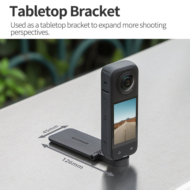 For Insta360 X5 / X4 / X3 Sunnylife X4-ZJ827 Magnetic Stand Base Handheld Handle Desktop Support Accessories