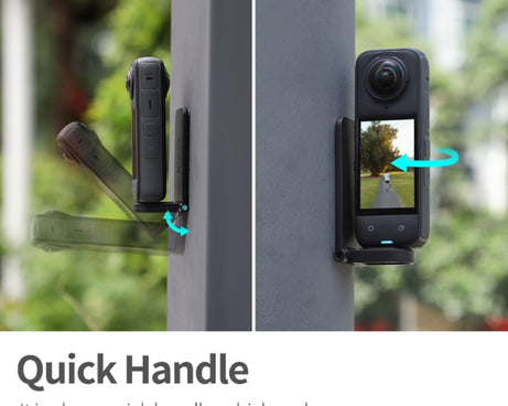 For Insta360 X5 / X4 / X3 Sunnylife X4-ZJ827 Magnetic Stand Base Handheld Handle Desktop Support Accessories