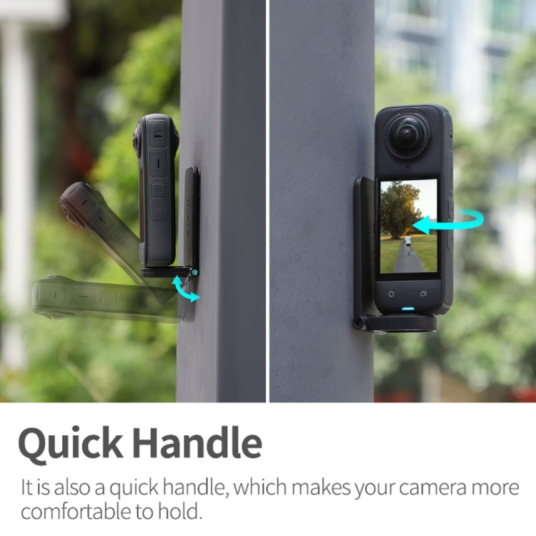 For Insta360 X5 / X4 / X3 Sunnylife X4-ZJ827 Magnetic Stand Base Handheld Handle Desktop Support Accessories